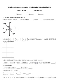 平顶山市鲁山县2022-2023学年五下数学期末教学质量检测模拟试题含答案