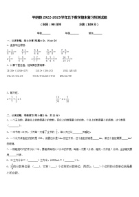 平阴县2022-2023学年五下数学期末复习检测试题含答案