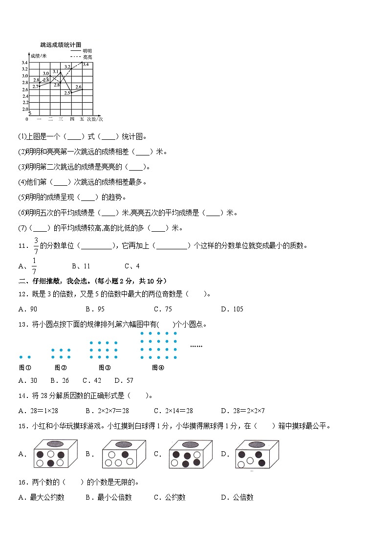 广东省韶关市乐昌市2022-2023学年五年级数学第二学期期末监测模拟试题含答案第2页