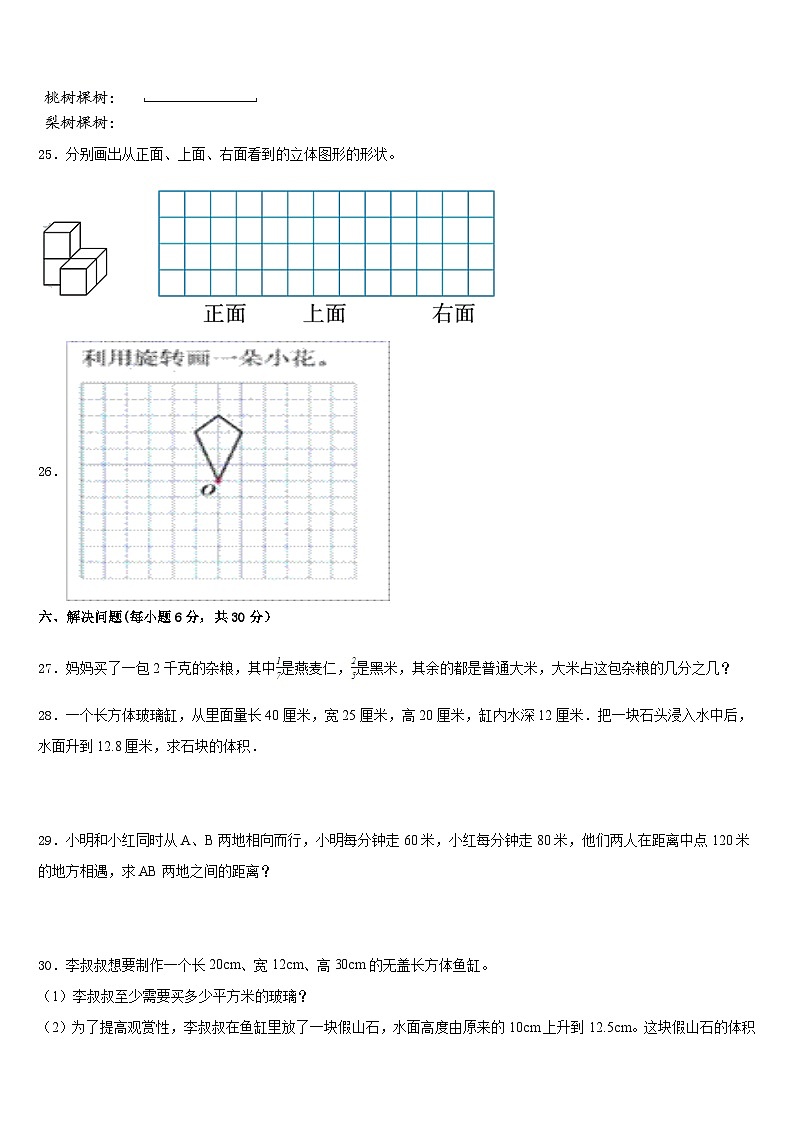 广西壮族玉林市北流市2022-2023学年五下数学期末经典试题含答案第3页