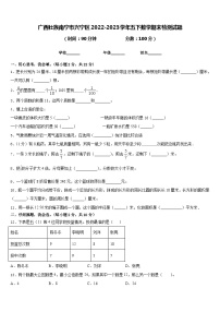 广西壮族南宁市兴宁区2022-2023学年五下数学期末检测试题含答案