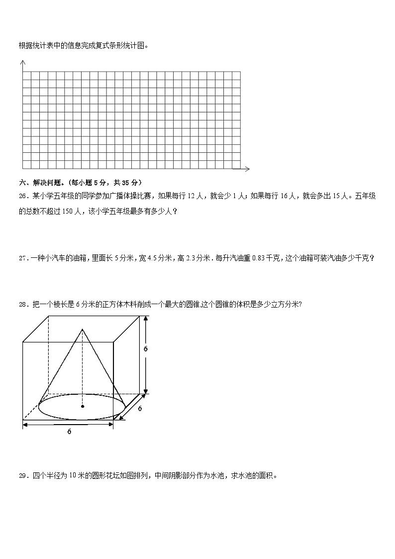 徐州市新沂市2022-2023学年五年级数学第二学期期末经典试题含答案第3页
