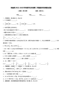 思南县2022-2023学年数学五年级第二学期期末检测模拟试题含答案