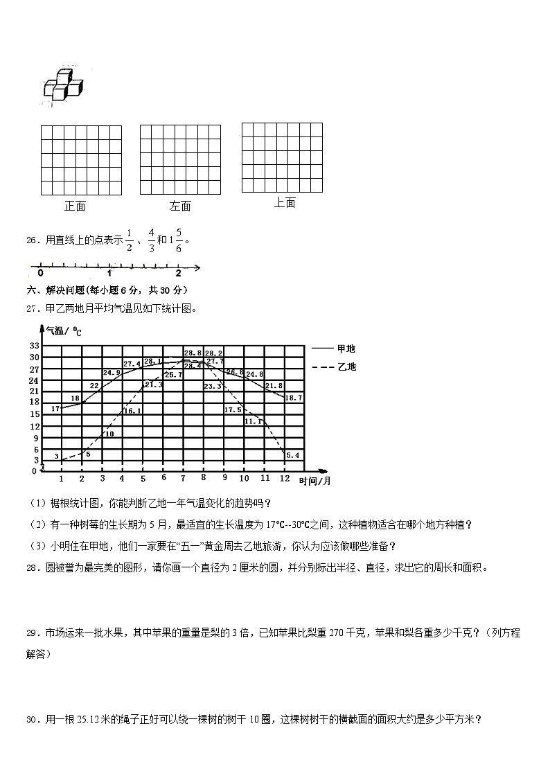 新疆阿勒泰地区2022-2023学年数学五下期末综合测试试题含答案03