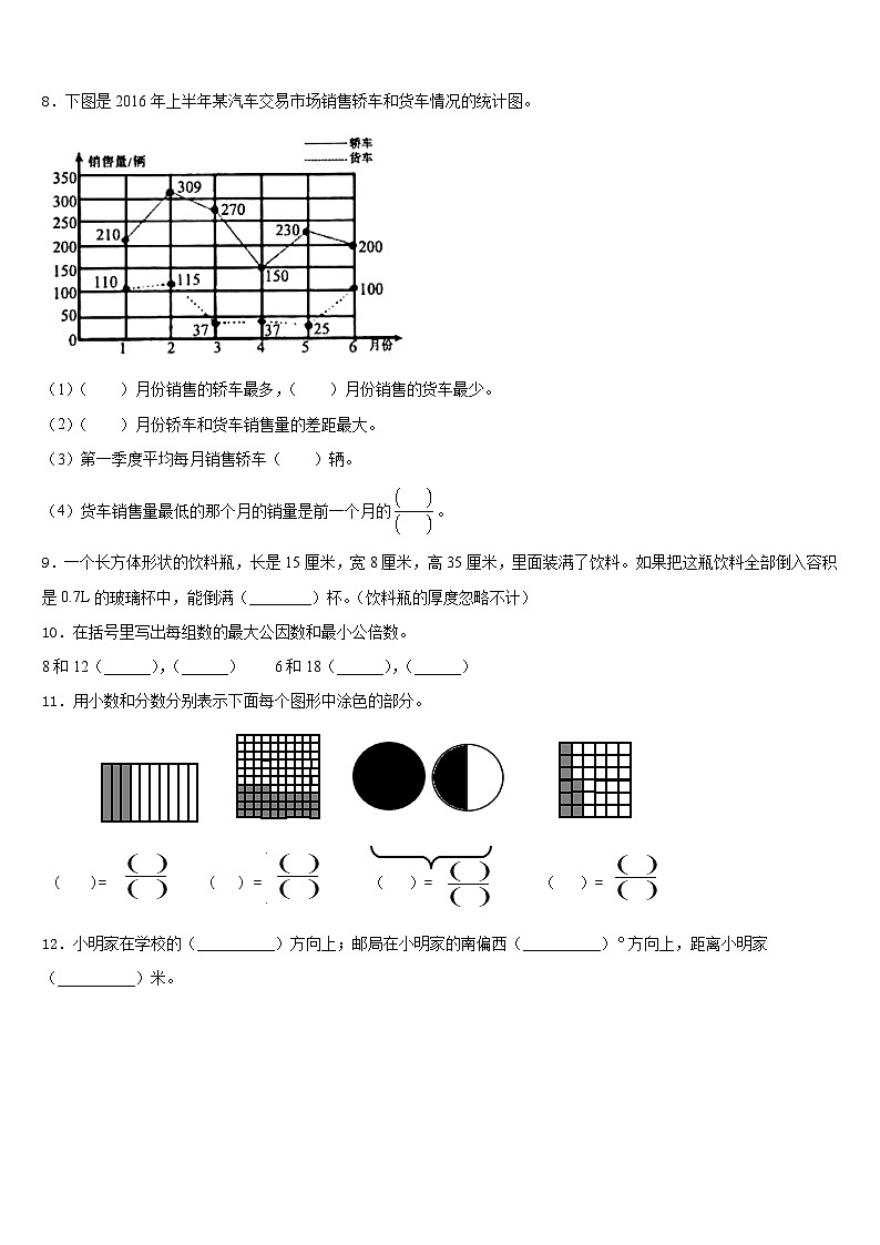 桂林市全州县2022-2023学年五年级数学第二学期期末经典试题含答案02