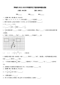 桦甸市2022-2023学年数学五下期末联考模拟试题含答案