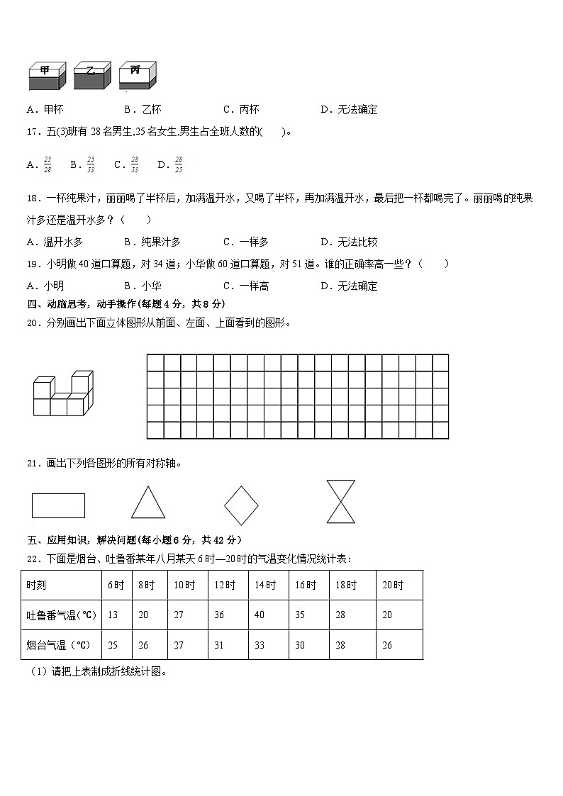 江苏省徐州市徐州经济开发区实验学校2022-2023学年数学五下期末综合测试模拟试题含答案第3页