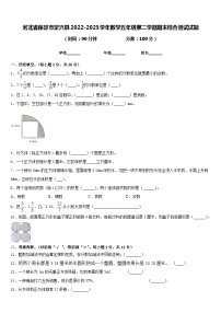 河北省保定市定兴县2022-2023学年数学五年级第二学期期末综合测试试题含答案