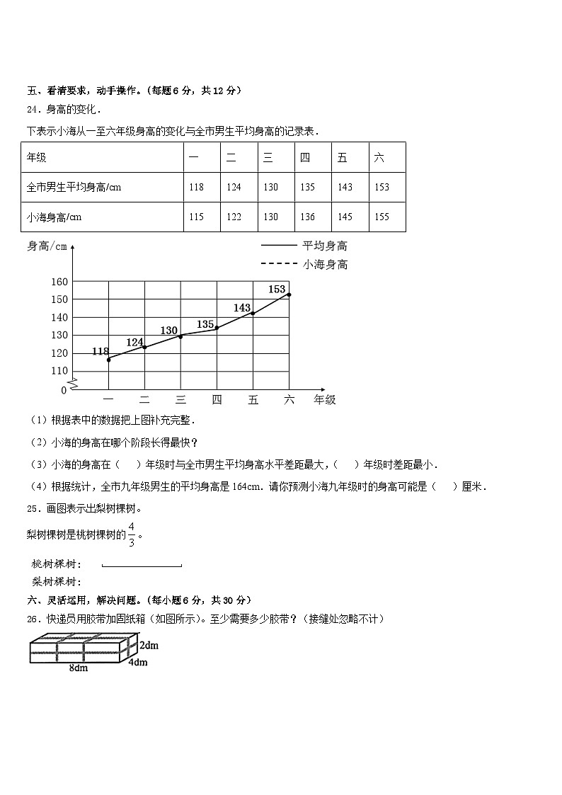 柘荣县2022-2023学年五下数学期末学业水平测试试题含答案03