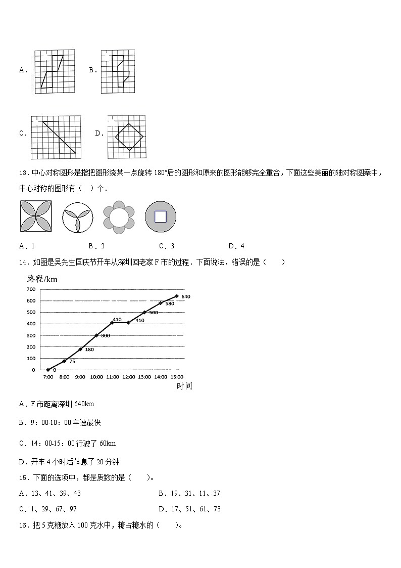江西省抚州市金溪县2022-2023学年数学五年级第二学期期末学业水平测试试题含答案第2页