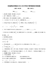 河北省邢台市某地区2022-2023学年五下数学期末复习检测试题含答案