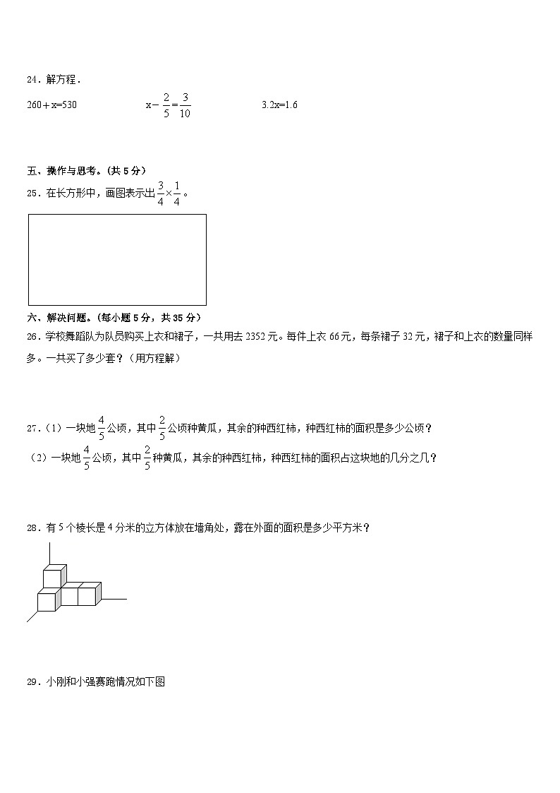 湖南省邵阳市邵东县2022-2023学年数学五年级第二学期期末综合测试试题含答案03
