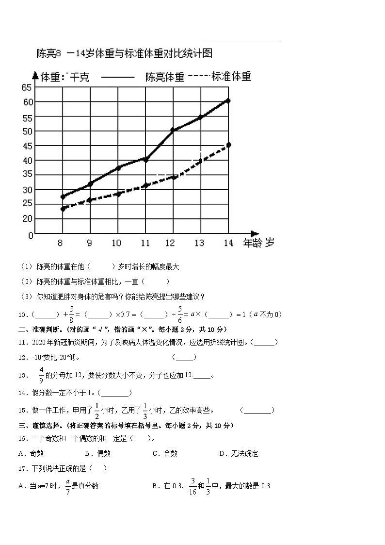 理塘县2022-2023学年五年级数学第二学期期末经典试题含答案02