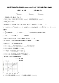 西双版纳傣族自治州勐腊县2022-2023学年五下数学期末质量检测试题含答案