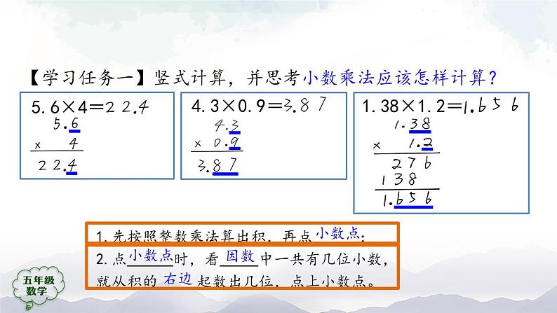 【精品课件】五年级上册数学教学课件- 小数乘小数(第2课时) (人教版)(共25精品课件PPT)第7页