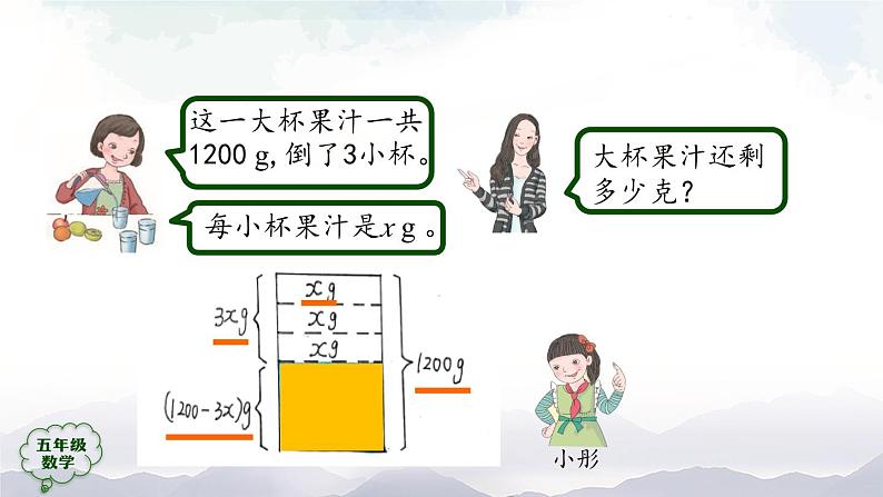 【精品课件】五年级上册数学教学课件- 用字母表示数（第4课时） (人教版)(共22精品课件PPT)05