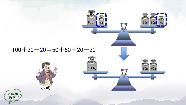 【精品课件】五年级上册数学教学课件- 等式的性质 (人教版)(共30精品课件PPT)08