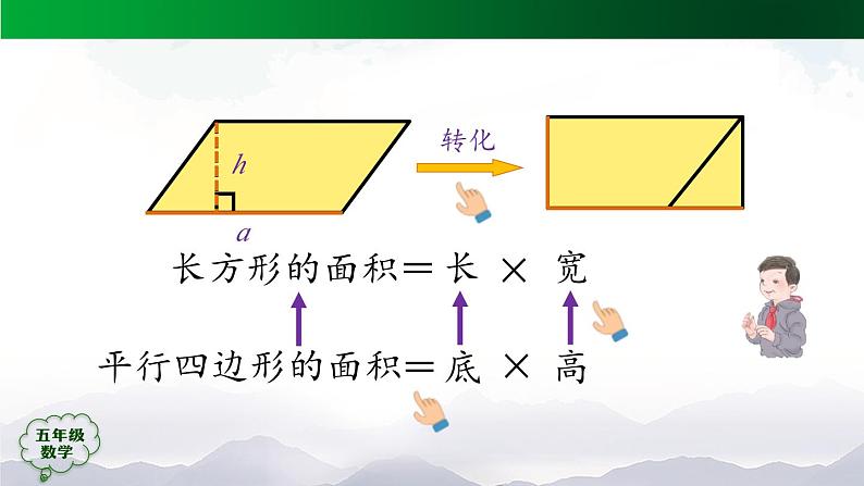 【精品课件】五年级数学上册同步教学课件-三角形的面积（第1课时）  人教版(共23精品课件PPT)第6页