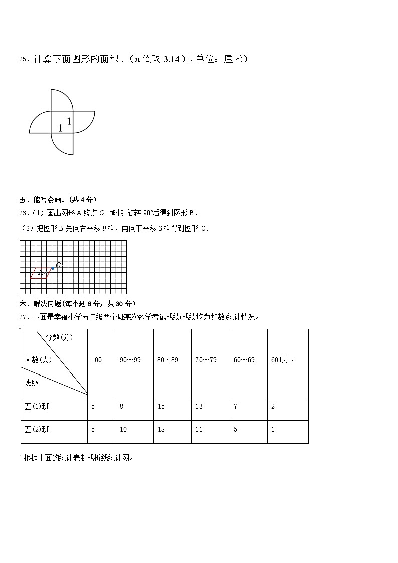 鄢陵县2022-2023学年五下数学期末达标检测模拟试题含答案第3页