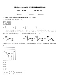 阜南县2022-2023学年五下数学期末调研模拟试题含答案