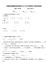 青海省玉树藏族自治州玉树县2022-2023学年数学五下期末检测试题含答案