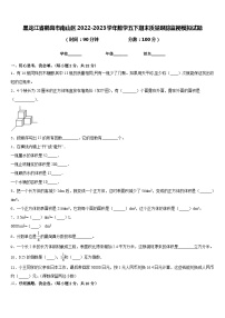 黑龙江省鹤岗市南山区2022-2023学年数学五下期末质量跟踪监视模拟试题含答案