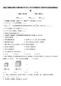 黑龙江省黑河市嫩江市墨尔根小学2022-2023学年数学五下期末学业质量监测模拟试题含答案