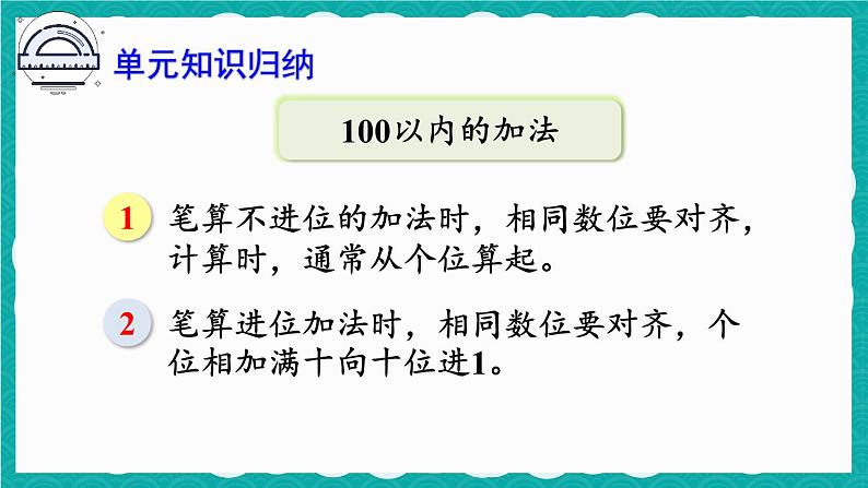 第二单元 整理和复习1（课件）-二年级上册数学人教版03