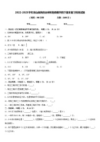 2022-2023学年凉山彝族自治州布拖县数学四下期末复习检测试题含答案