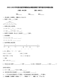 2022-2023学年四川省甘孜藏族自治州稻城县四下数学期末统考模拟试题含答案