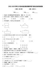 2022-2023学年大兴安岭地区漠河县数学四下期末达标检测试题含答案