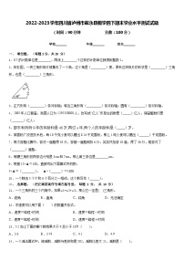 2022-2023学年四川省泸州市叙永县数学四下期末学业水平测试试题含答案