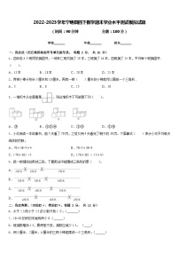 2022-2023学年宁明县四下数学期末学业水平测试模拟试题含答案