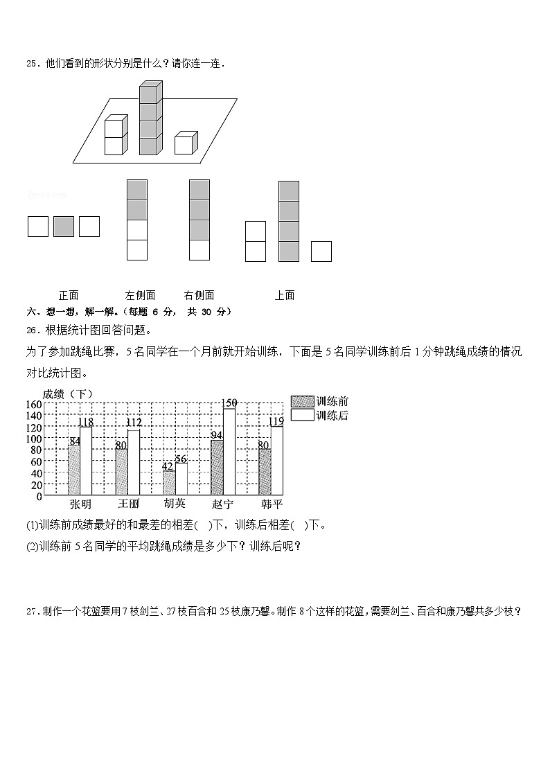 2022-2023学年宜川县数学四年级第二学期期末调研模拟试题含答案03