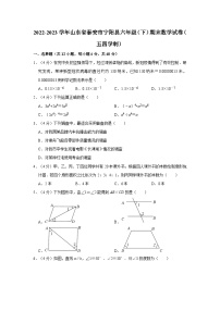 2022-2023学年山东省泰安市宁阳县六年级（下）期末数学试卷（五四学制）