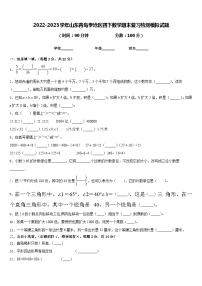 2022-2023学年山东青岛李沧区四下数学期末复习检测模拟试题含答案