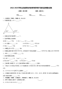 2022-2023学年山东省青岛市胶州市数学四下期末监测模拟试题含答案