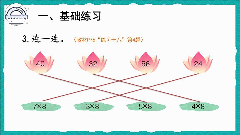 6.2 8的乘法口诀 练习课第4页