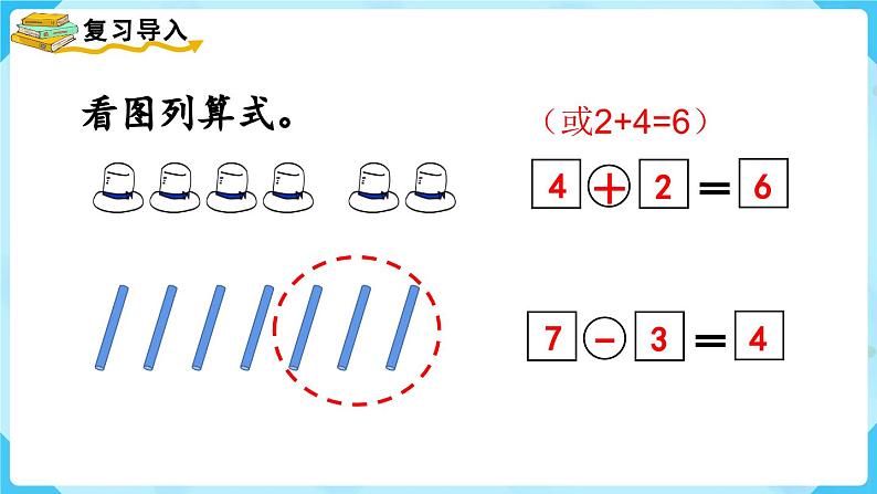 【最新教材插图】人教版数学一上 5.3《用6和7的加减法解决问题》课件+教案02