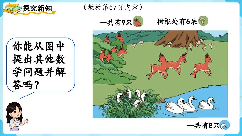 【最新教材插图】人教版数学一上 5.6《用8和9的加减法解决问题》课件+教案06