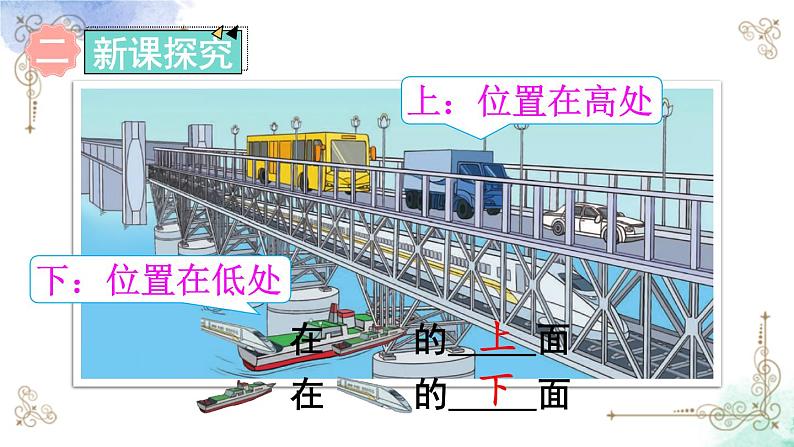 2023小学一年级数学上册第二单元第1课时 上、下、前、后精品课件+教案04