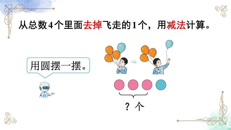 2023小学一年级数学上册第三单元第7课时认识减法精品课件+教案04