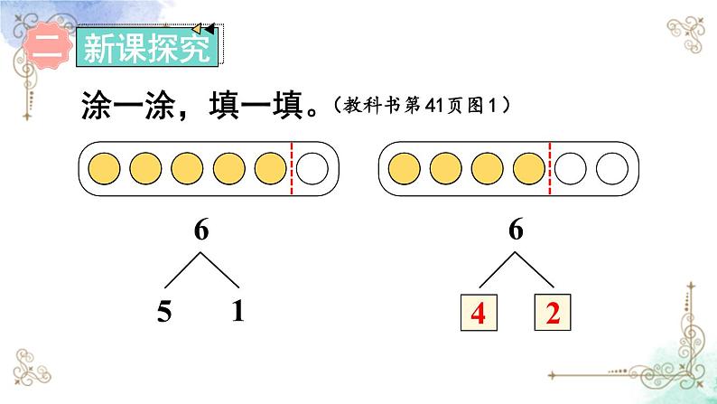 2023小学一年级数学上册第五单元第2课时 6和7的分与合第3页