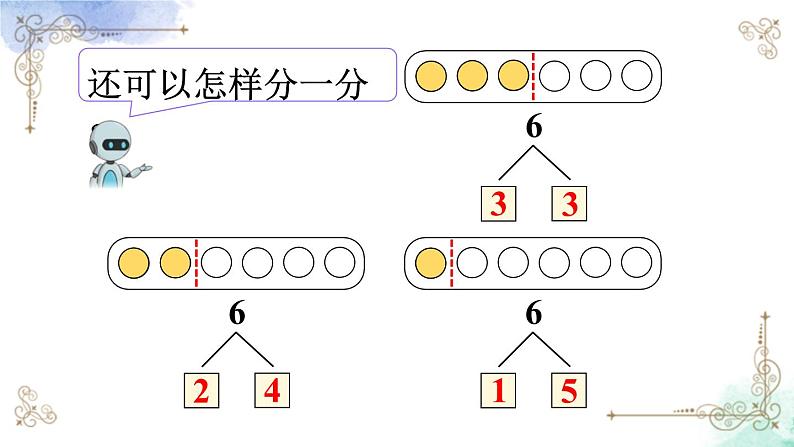 2023小学一年级数学上册第五单元第2课时 6和7的分与合第4页