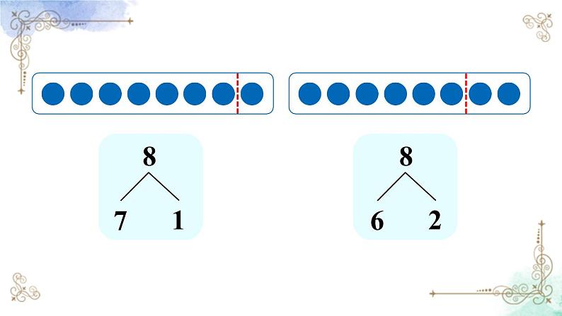 2023小学一年级数学上册第五单元第6课时 8和9的分与合第4页