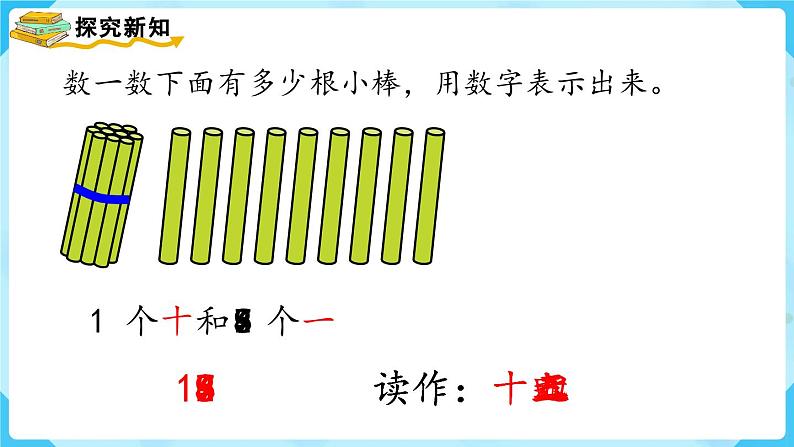 【最新教材插图】人教版数学一上 6.1《11～20各数的认识》课件第5页