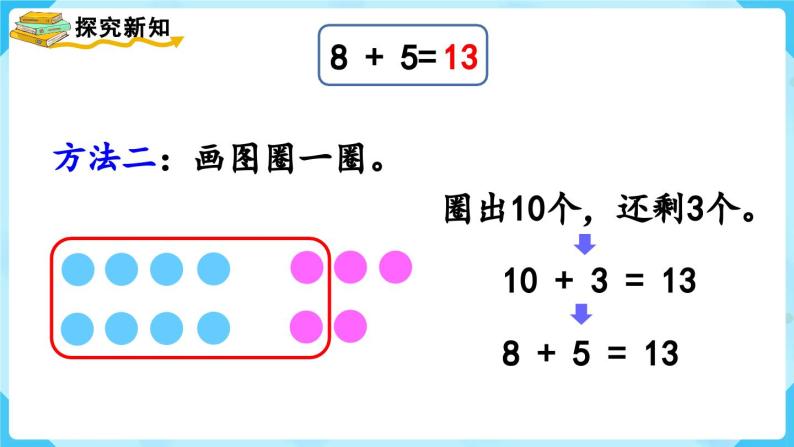 【最新教材插图】人教版数学一上 8.2《8、7、6加几（1）》课件+教案06