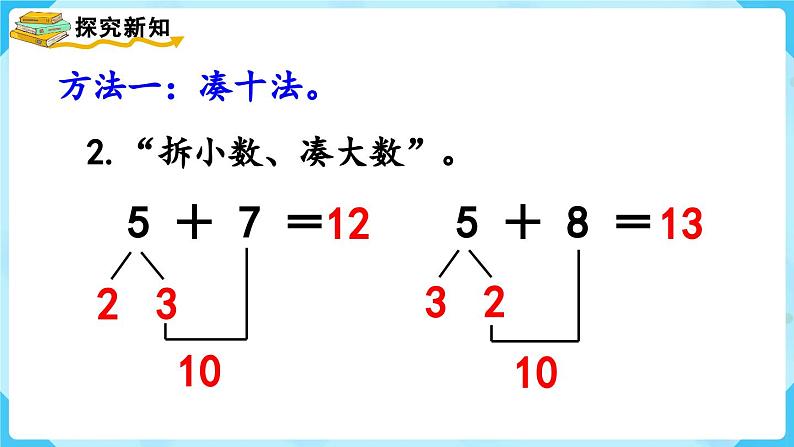 【最新教材插图】人教版数学一上 8.4《5、4、3、2加几》课件+教案06