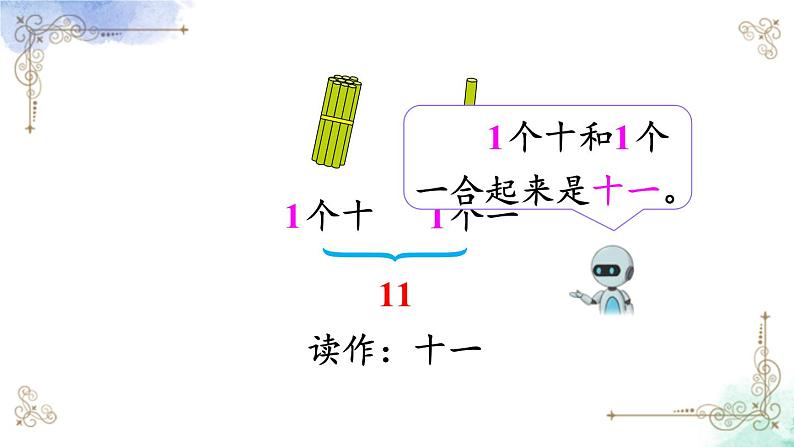 2023小学一年级数学上册第六单元第1课时 认识11~20各数第5页