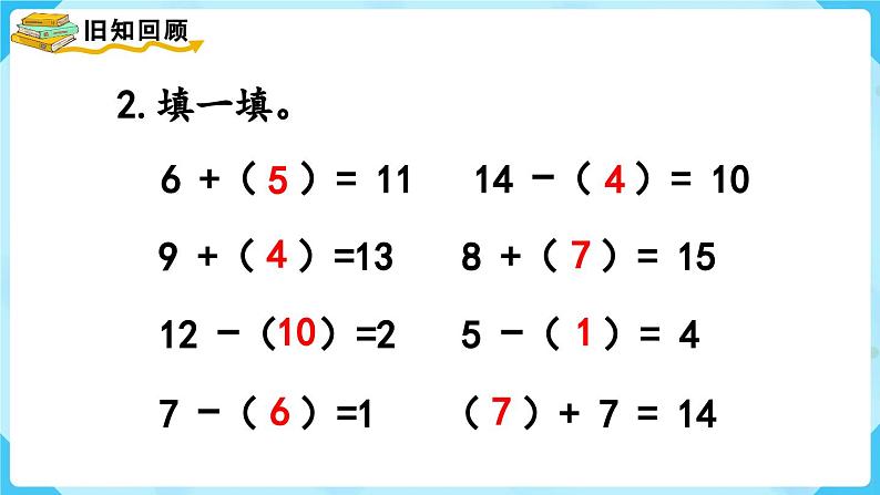 【最新教材插图】人教版数学一上 9.2《解决问题》课件03